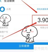 支付宝查水费用量指南