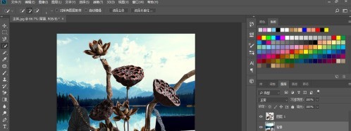 photoshop cc 2018中如何更换背景？photoshop cc 2018如何更换背景的方法