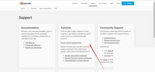 Blender如何查看支持文档?Blender查看支持文档教程