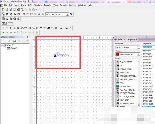 multisim怎么绘制BZW03-C15二极管?multisim绘制BZW03-C15二极管教程