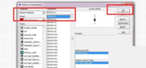 multisim怎么绘制BZV55-C11二极管？multisim绘制BZV55-C11二极管教程