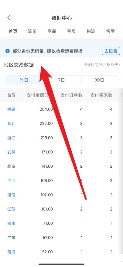 拼多多商家版怎么查看地区交易数据?拼多多商家版查看地区交易数据教程