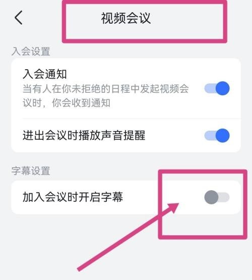 飞书怎么开启视频会议字幕？飞书开启视频会议字幕教程