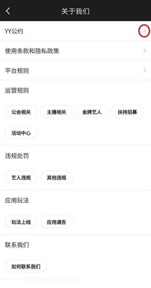 YY怎么查看YY公约？YY查看YY公约方法