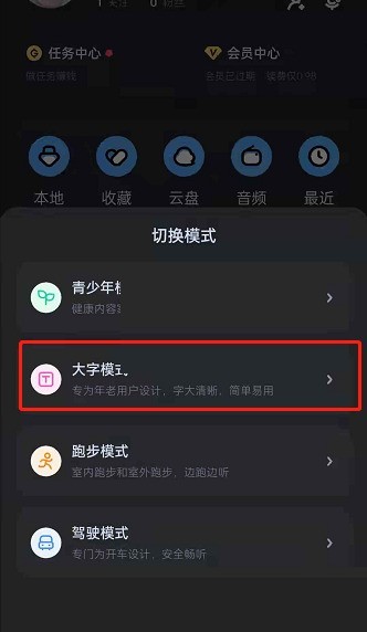 酷狗音乐怎么设置大字体?酷狗音乐设置大字体方法