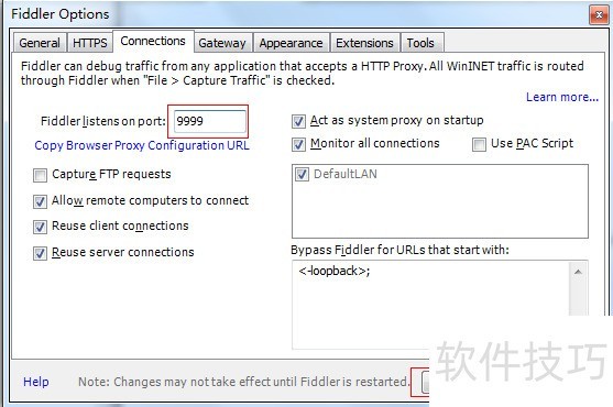 Fiddler����ȫ֪������װ���Ķ˿ڡ���������