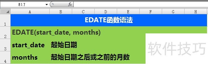 EXCEL函数DATEDIF与EDATE的区别