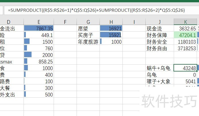 用excel维护个人资产表