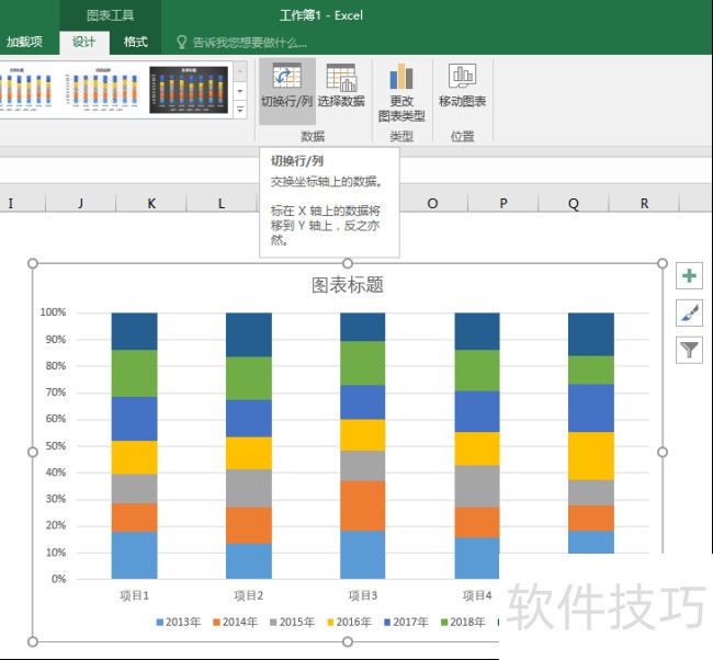 怎样制作简洁的Excel百分比堆积柱状图 怎样制作简洁的Excel百分比堆积柱状图