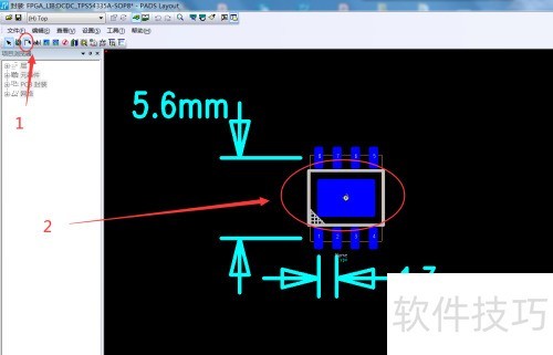 PADS�����Ʊ�׼����ƬSOP-8�ķ�װ