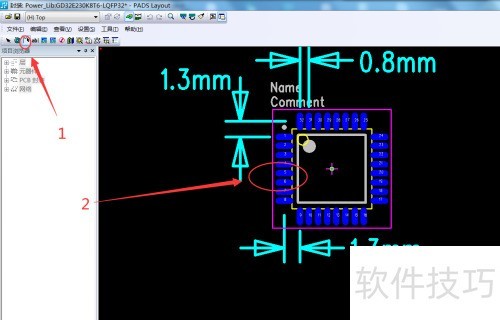 PADS�����Ʊ�׼��LQFP-32���ŷ�װ
