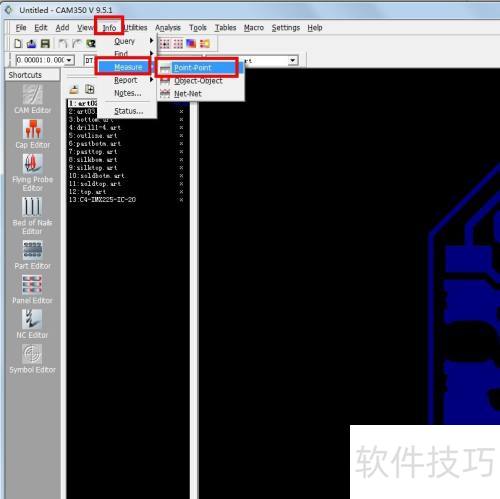 Cam350怎么测量板子大小 Cam350怎么测量板子大小