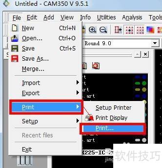 CAM350如何设置打印成PDF文件 CAM350如何设置打印成PDF文件