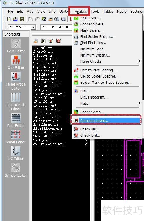 ��cam350��αȶ�gerber��