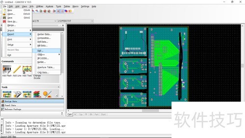 CAM350 Gerber 导出 DXF CAM350 Gerber 导出 DXF