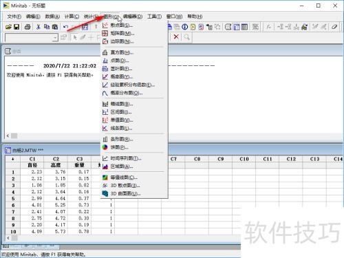 Minitab如何做点图呢 Minitab如何做点图呢