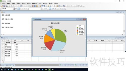 如何用minitab做饼图 如何用minitab做饼图