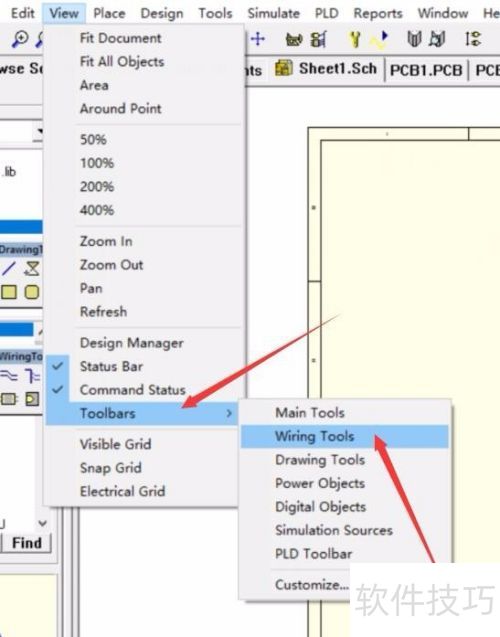 Protel99se的sch(原理图)中怎样导出绘图工具 Protel99se的sch(原理图)中怎样导出绘图工具