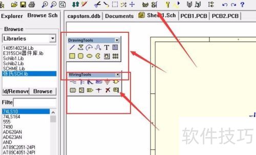 Protel99se的sch(原理图)中怎样导出绘图工具 Protel99se的sch(原理图)中怎样导出绘图工具