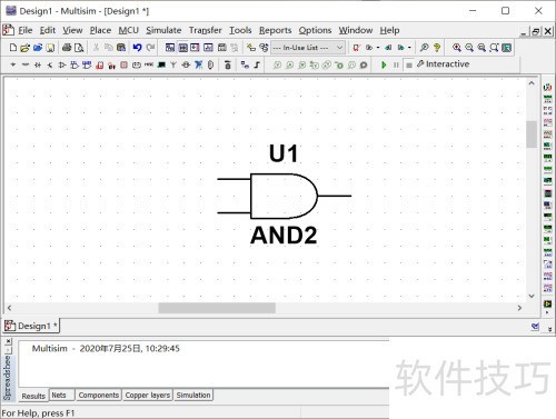 Multisim怎么放置与门? Multisim怎么放置与门?