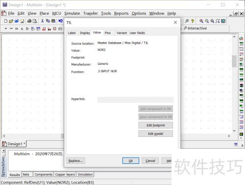 Multisim怎么放置或非门? Multisim怎么放置或非门?