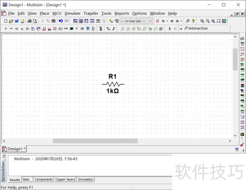 Multisim怎么放置电阻? Multisim怎么放置电阻?