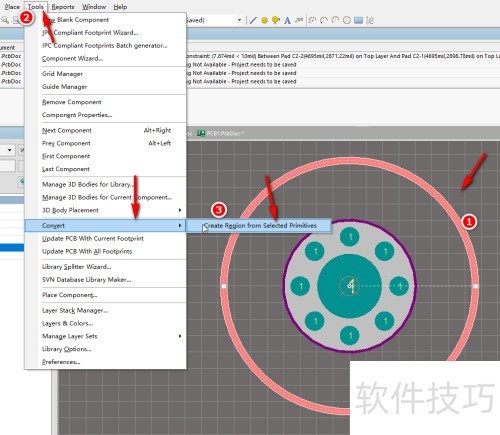 AltiumDesigner怎么创建带禁止覆铜区域的封装库 AltiumDesigner怎么创建带禁止覆铜区域的封装库