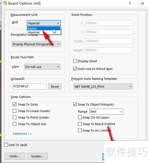 AltiumDesigner��PCBԪ���༭���ߴ絥λ��ô��