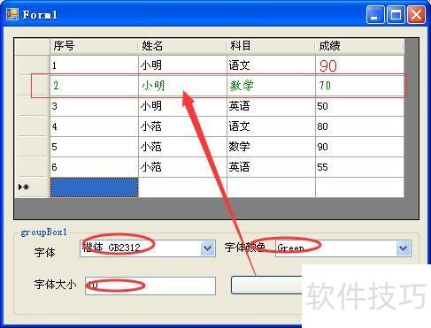 �������datagridview ������ʽ����ɫ