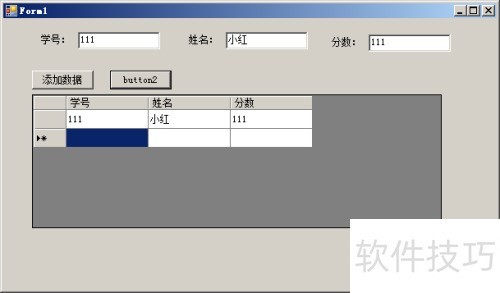 ��ô��datagridview����һ������