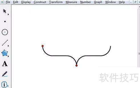 几何画板绘制大括号的操作 几何画板绘制大括号的操作