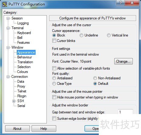 ����Putty��ʾ����