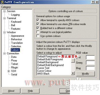 puttyǰ��ɫ�޸ķ���
