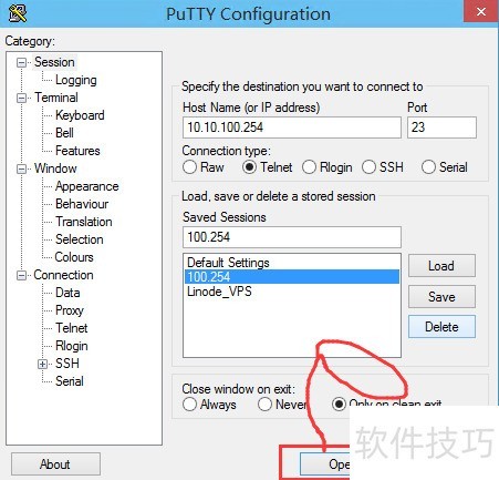 PuTTYԶ��telnet��������PuTTY��telnet��ô��