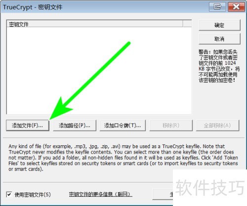 ���ΪTrueCrypt���ܾ�������Կ�ļ�
