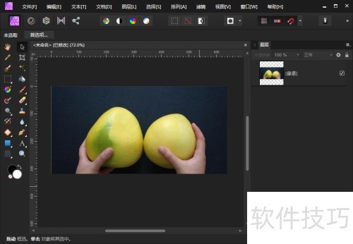 AffinityPhoto怎样改变柚子的颜色? AffinityPhoto怎样改变柚子的颜色?