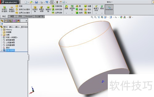 Solidworks2014中拉伸凸台命令使用方法 Solidworks2014中拉伸凸台命令使用方法