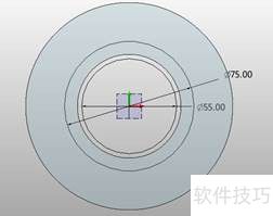 使用中望3D创建法兰盘零件模型 使用中望3D创建法兰盘零件模型