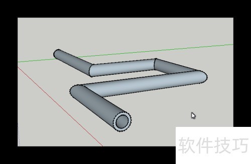 SketchUp草图大师管道的制作方法。 SketchUp草图大师管道的制作方法。
