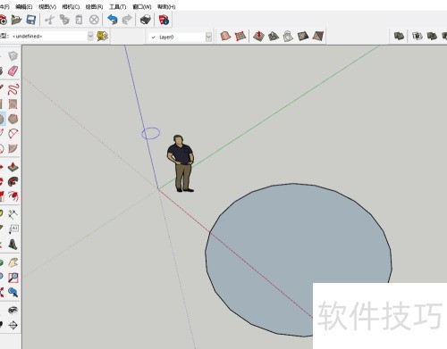 ��ͼ��ʦSketchUp ��Բ׶