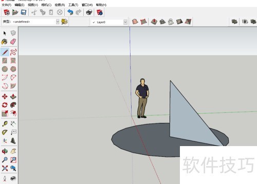 ��ͼ��ʦSketchUp ��Բ׶