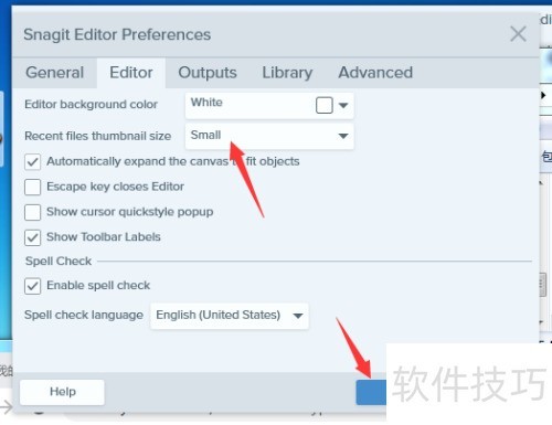 Snagit��ô����������ļ�����ͼ��СΪ��С