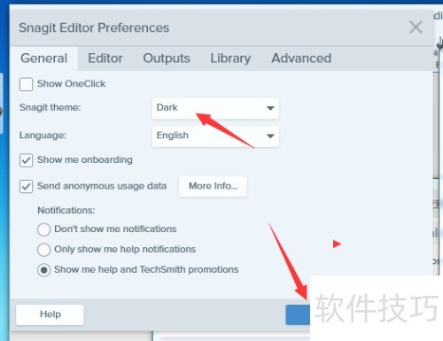 Snagit 2019 Editor��ô�����ϰ�����Ϊ�ڰ���