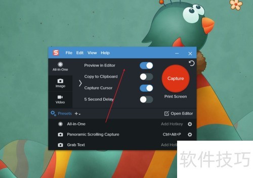 Snagit 2020怎样自定义截图热键? Snagit 2020怎样自定义截图热键?
