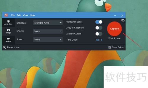Snagit 2020怎样同时截图多个区域? Snagit 2020怎样同时截图多个区域?