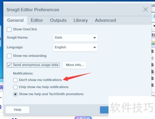 Snagit 2019 Editor��ô���ò���ʾ֪ͨ