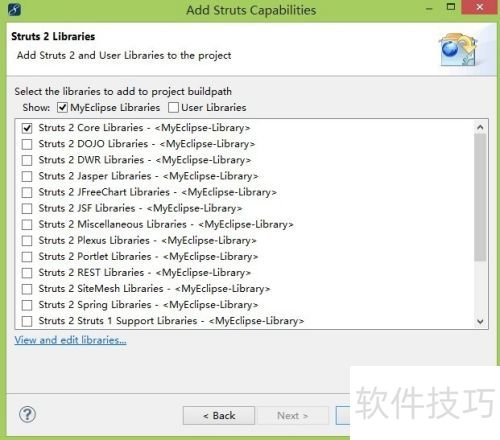 myeclipse �������struts2