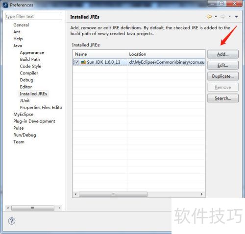 myeclipse配置本地jdk myeclipse配置本地jdk
