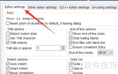 CodeBlocks��ô�ı�������С��
