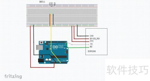 Arduino+ESP8266+DHT11�������ݵ������������